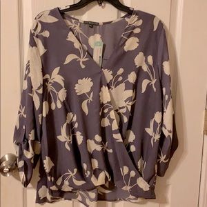 Dressy rolltab light purple blouse